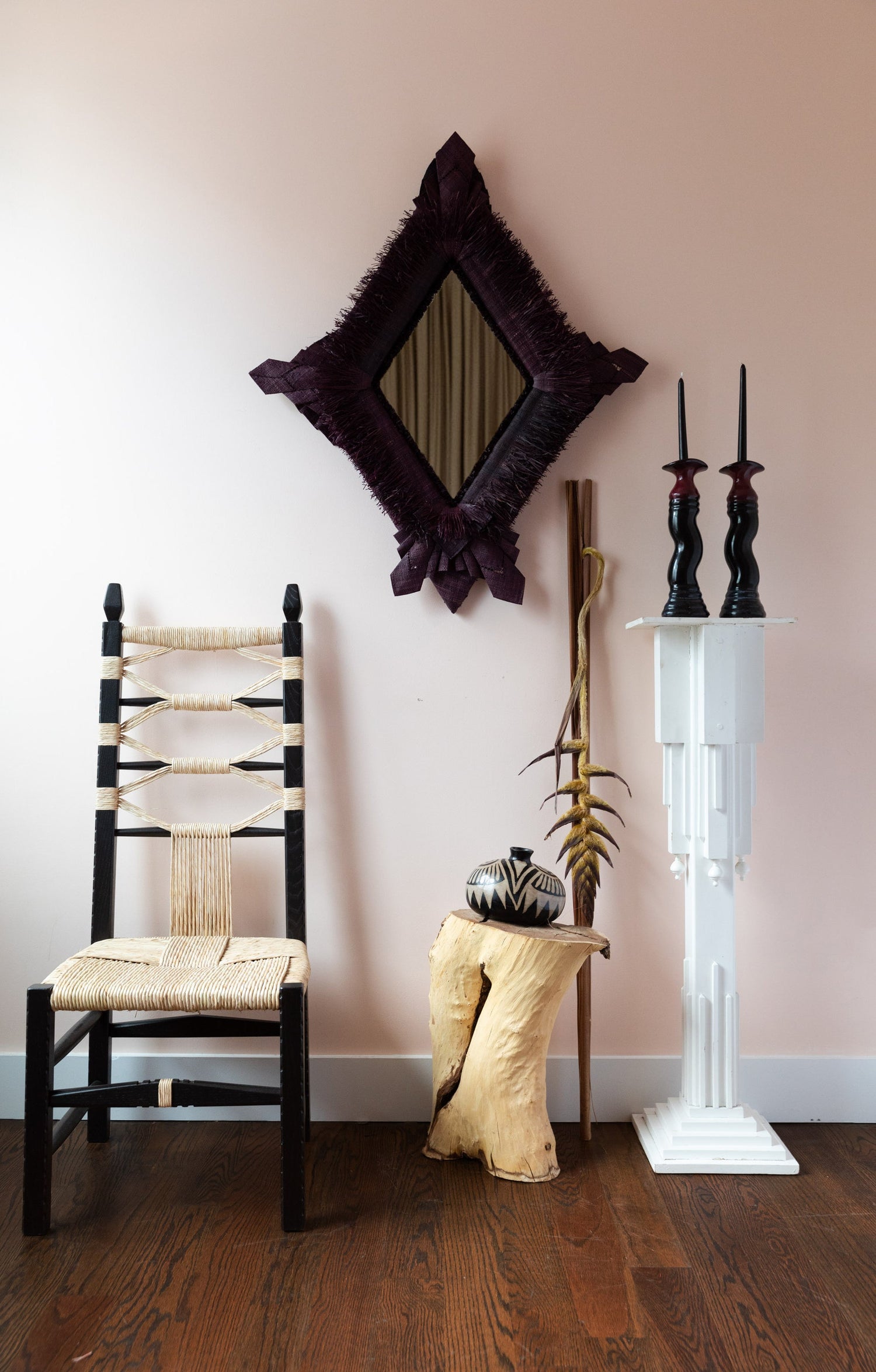 Palm Fiber Mirror Collection